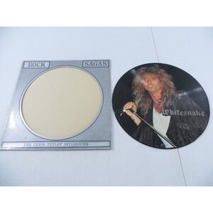 Whitesnake Rock Sagas Chris Tetley Interviews Picture Disc LP 1988 VG